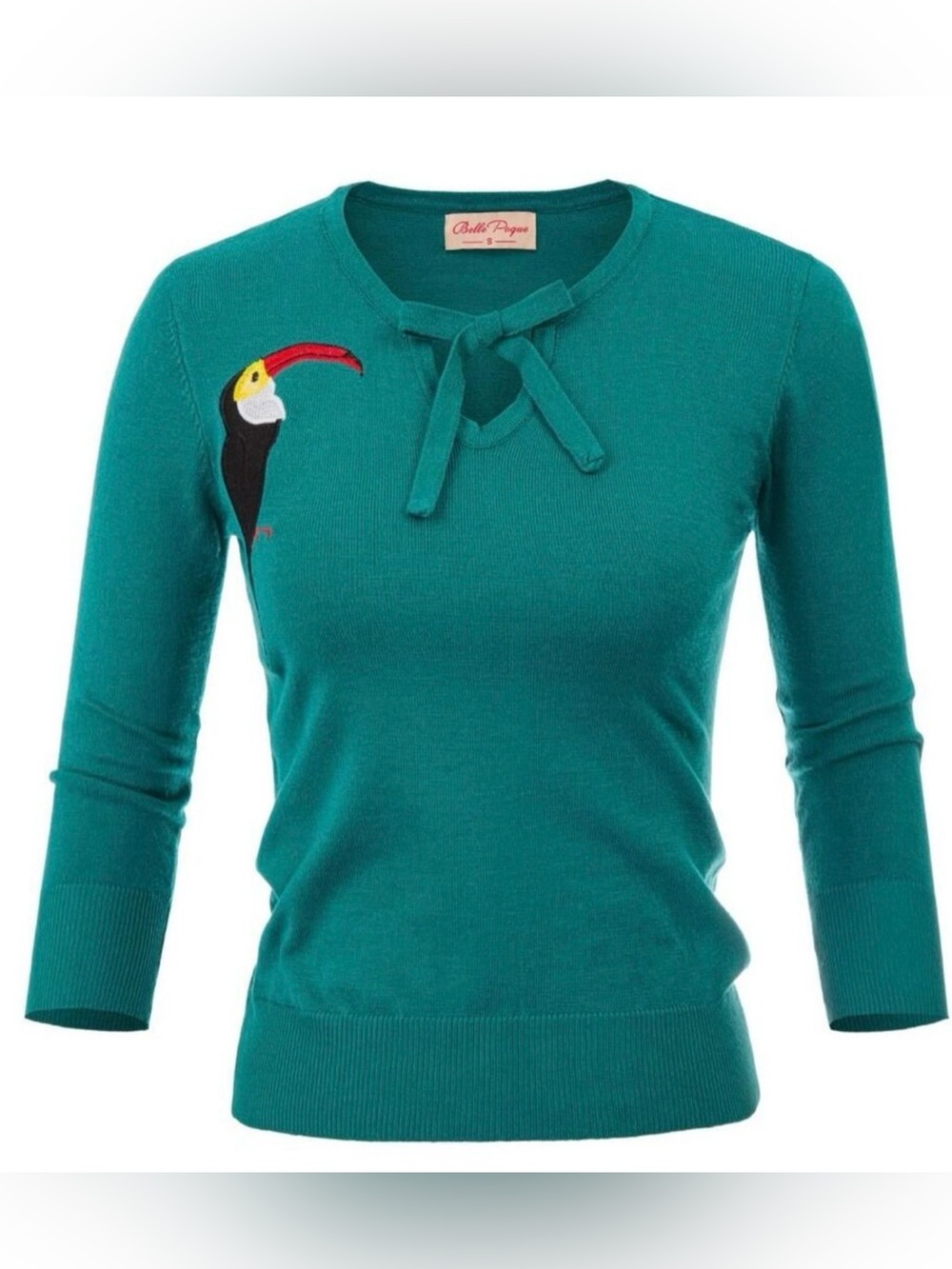 Belle Poque Toucan Sweater Vintage Style